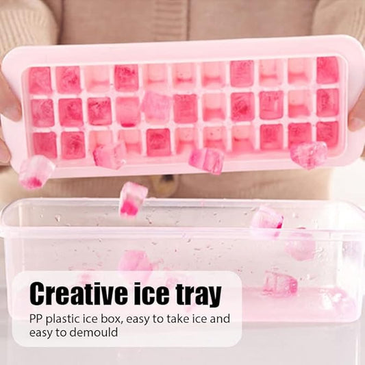 3-in-1 Ice Cube Maker Set – Tray, Storage Box & Scoop