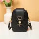 PU Leather Handbag Trendy Half-Moon Shape